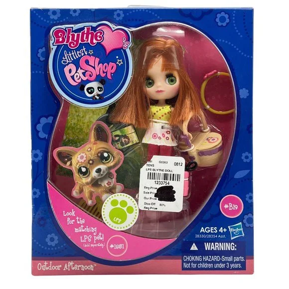 DOLLS BLYTHE figurine PETSHOP original lot 4 poupées BLYTHE pet shop